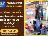 Gia công chi tiết nhựa văn phòng phẩm, thiết bị phục vụ cho giáo dục