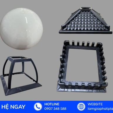 Gia Công Phụ Kiện Nhựa Đèn Trang Trí Theo Yêu Cầu Tại TPHCM