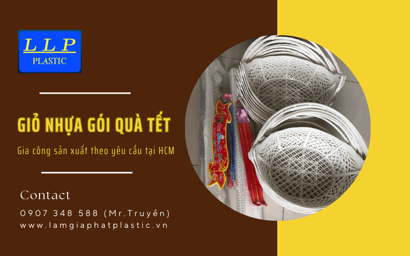 giỏ nhựa gói quà Tết 