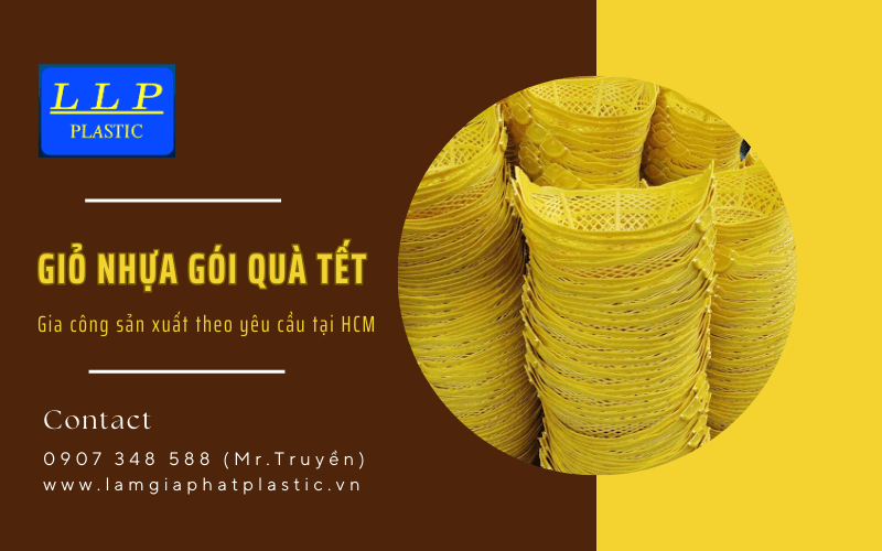 giỏ nhựa gói quà Tết 