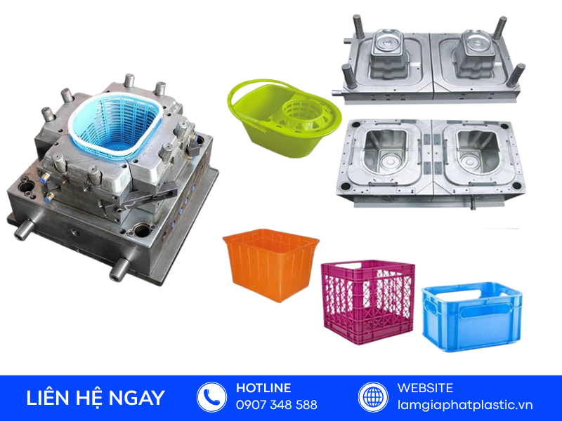 Các thành phẩm từ xưởng gia công sản xuất khuôn mẫu và đúc ép nhựa Lâm Gia Phát