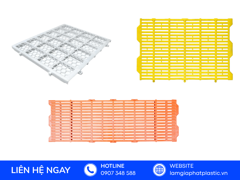 Các loại vỉ nhựa lót sàn chăn nuôi dẻo dai tại Lâm Gia Phát