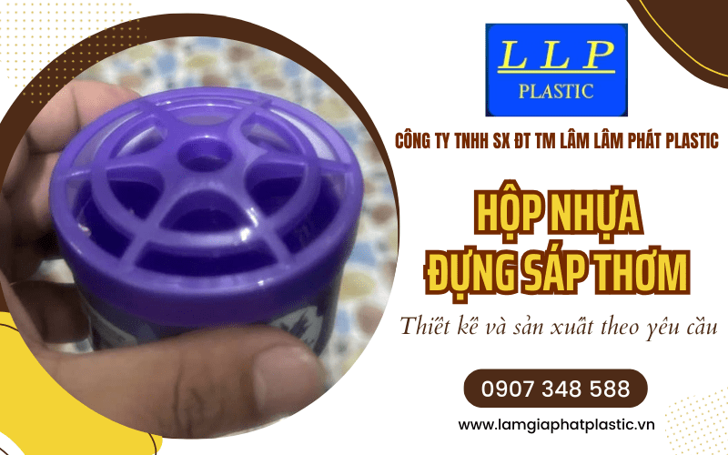 Hộp nhựa đựng sáp thơm