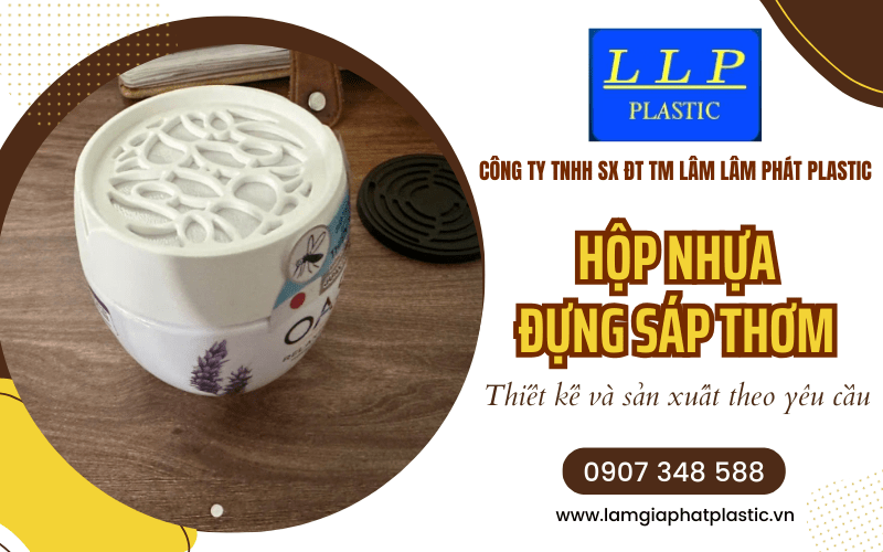 Hộp nhựa đựng sáp thơm