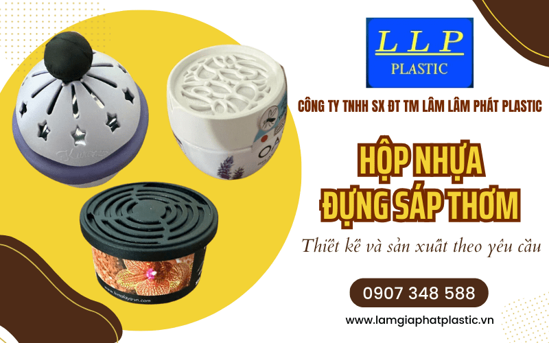 Hộp nhựa đựng sáp thơm