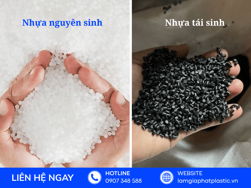 Phân biệt nhóm vật liệu nhựa nguyên sinh và nhựa tái sinh tại Lâm Gia Phát